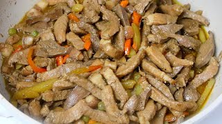 Pork Igado Recipe  ilocano Pork Igado  Pork Stew [upl. by Ogaitnas]