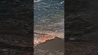 Lava Wall Collapse Kilauea Hawaii lava volcano hawaii [upl. by Loretta]