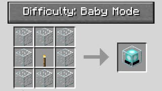 So I beat Minecraft using quotbaby modequot difficulty [upl. by Peppel570]