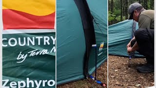 Wild Camping Quick Pitching Wild Country Zephyros 2 Compact [upl. by Hoye]