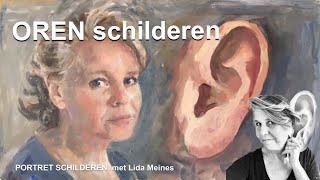 Oren schilderenportretschilderen voor beginners een oor schilderen met acrylverf of olieverf [upl. by Bracci]