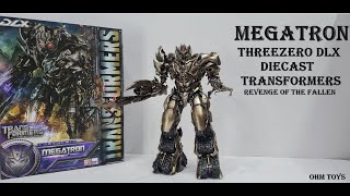 Megatron Threezero DLX Diecast Transformers Revenge of the Fallen By OHM TOYs [upl. by Floria832]