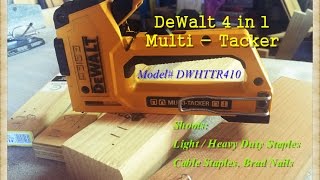 DeWalt 4 in 1 MultiTacker Staple Gun UPDATED [upl. by Gault166]