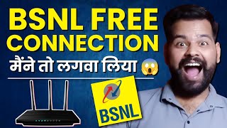 BSNL Broadband Connection Step By Step Process Live 2024  BSNL Broadband At Home 2024 ftth bsnl [upl. by Ayouqat]