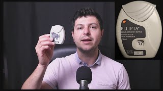 How to use Ellipta inhaler Trelegy Relvar Anoro Breo Incruse [upl. by Ydasahc155]