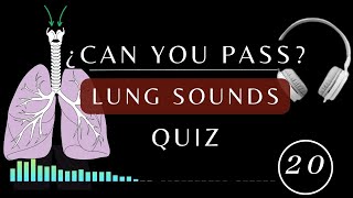 Name That Lung Sound Quiz  Normal and Abnormal lung sounds types respiratory [upl. by Dirk]