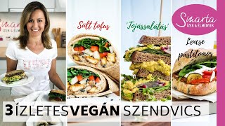 Vegán szendvics ötletek tízóraira I Vissza a suliba veganizálva [upl. by Silberman158]