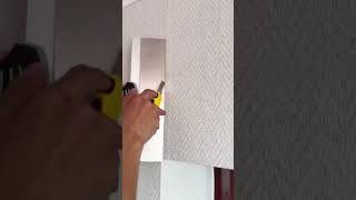 Process for aligning wallpaper seams [upl. by Salhcin]