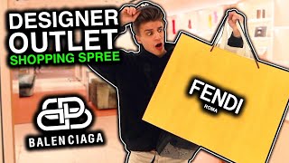 SHOPPING FOR DESIGNER AT THE OUTLETS BALENCIAGA amp FENDI [upl. by Norek520]