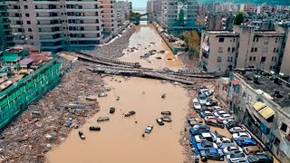 God Turns Away from China Dam burst and the city was trapped Guangdong is sinking Storm Gaemi [upl. by Calvert]