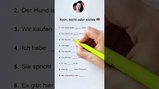 Kein nicht oder nichts 😱🇩🇪 learngerman lernen german deutschlernen deutschkurs deutschland [upl. by Gayla]