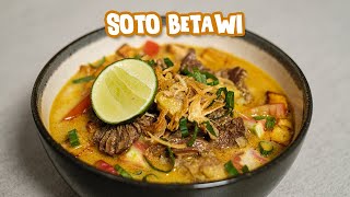 Resep Soto Betawi Temennya Haji Mamat Kuahnya Spesial Gurih Wangi dan Ada Tips Anti Gagal [upl. by Ollehto]