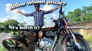 Royal Enfield Alloy wheels 🛞 Price 💵💸💰 CLASSIC 350 MEDALLION BRONZE 2024 amp company tool kit🔧Reviews [upl. by Occir]