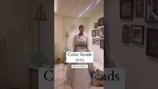 Color trends 2024 😍💞 shorts fashion youtubeshorts [upl. by Leclair]