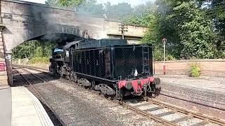 6046 the S160 class locomotive at Froghall Station on the Churnet Valley Railway Saturday 1492024 [upl. by Imhskal886]