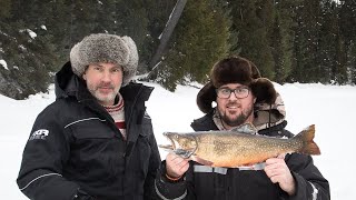 What Canadians Do For Fun in Winter  Ice Fishing Ski Doo Tundra Ace [upl. by Esch31]