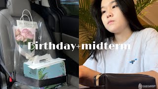 Uni vlog💖 midterms birthday yonsei international student [upl. by Salokin659]