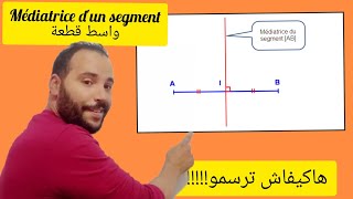 la médiatrice dun segment طريقة إنشاء [upl. by Latnahs266]