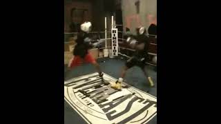 throwback video of me in a sparring match im in the red trunks cfood [upl. by Terris]