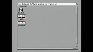 Amiga Workbench 31 and Amiga Test Kit  captured via composite on an Archos 504 [upl. by Karab]