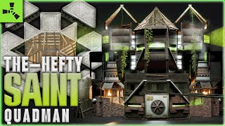 The Hefty Saint  QUAD MAN House  60 ROCKET Raid  Easy amp Safe  RUST Base Designs 2024 [upl. by Ellehcir]