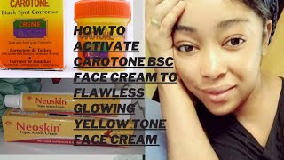 How To Use Carotone BSC to make Flawless Yellow Tone Face Cream [upl. by Pressman]