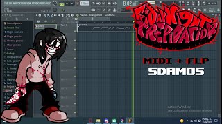 Sdamos FNF Vs Creppypastas FLP  MIDI [upl. by Adiaroz796]