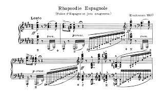 Liszt  Rhapsodie Espagnole S254 AudioSheet Cziffra live 1976 [upl. by Llenahc611]