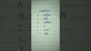 Family meaning Life trending Shorts song [upl. by Kane891]