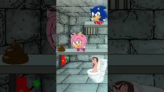 ⏮️ RV Funny Balls Sonic amp Amy Vs Skibidi Toilet In Battle For Food shorts animation skibiditoilet [upl. by Yanehs804]