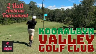 Common Golf x Golfer Tour  Kooralbyn Valley Golf Course 2 ball Ambrose tournament [upl. by Oigolue]