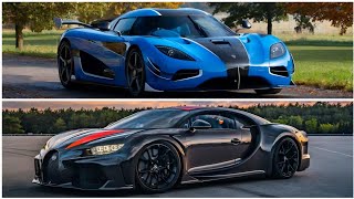 Koenigsegg Agera RS Vs Bugatti Chiron Super Sport Acceleration 0400 kmh to Top Speed [upl. by Tenneb825]