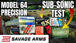 SubSonic 22LR AMMO TEST  Savage Model 64 Precision at 100 yards [upl. by Suiravat]