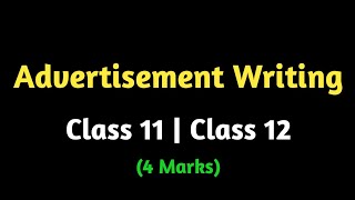 Advertisement Writing tips and tricks for class 12 and class 11 english [upl. by Kcorb]