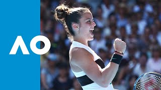 Maria Sakkari v Jelena Ostapenko match highlights 1R  Australian Open 2019 [upl. by Norman749]