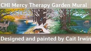 CHI Mercy Therapy Garden Mural Timelapse video from start to finish VERY relaxing 💓 [upl. by Anitra403]