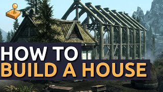 Skyrim Hearthfire DLC  How To Build a House and Find Building Materials [upl. by Draneb33]