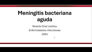 Meningitis bacteriana aguda [upl. by Sikras]