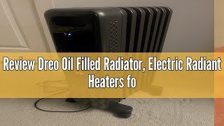 Review Dreo Oil Filled Radiator Electric Radiant Heaters for indoor use Large Room with Remote Cont [upl. by Aicat117]