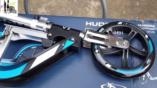 HUDORA BigWheel 205Das Original mit RX Pro CityScooter  Unboxing  Riding [upl. by Inatsed]