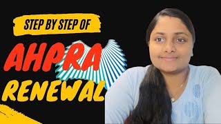 How to renew your AHPRA REGISTRATION  AUSTRALIAN REGISTRATION  AUSTRALIAN NURSES REGISTRATION [upl. by Llerroj]