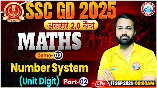 SSC GD Math Classes 2025  Number System SSC GD  SSC GD अवसर 20 बैच Demo 02  Maths By Deepak Sir [upl. by Kat]