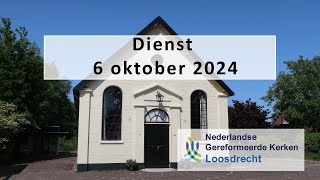 Dienst NGK Loosdrecht 6 oktober  Ds A Siebenga [upl. by Saire]