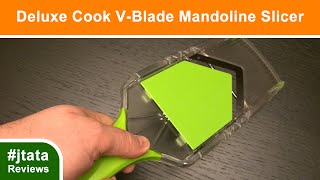 Deluxe Cook V Blade Mandoline Slicer 4 Blades Review [upl. by Heng]