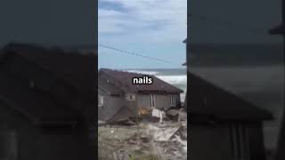 Beach Houses Collapse Into the Sea in Rodanthe North Carolina Amid Severe Erosion [upl. by Ansell]