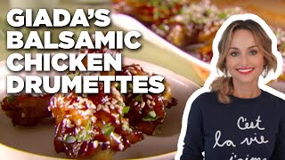 Giada De Laurentiis Balsamic Chicken Drumettes  Everyday Italian  Food Network [upl. by Yarahs]