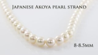 885mm Japanese Saltwater Cultured Pearls [upl. by Petracca]