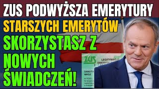 💰ZUS Podwyższa Emerytury dla Starszych Emerytów – Sprawdź Czy Skorzystasz z Nowych Świadczeń [upl. by Seidel]