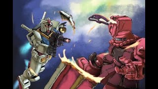 Amuro VS Char RX782 VS Zaku II  EXVS2 XBoost [upl. by Krusche663]