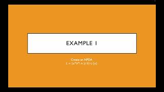 Nondeterministic Pushdown Automata Examples [upl. by Inwat]